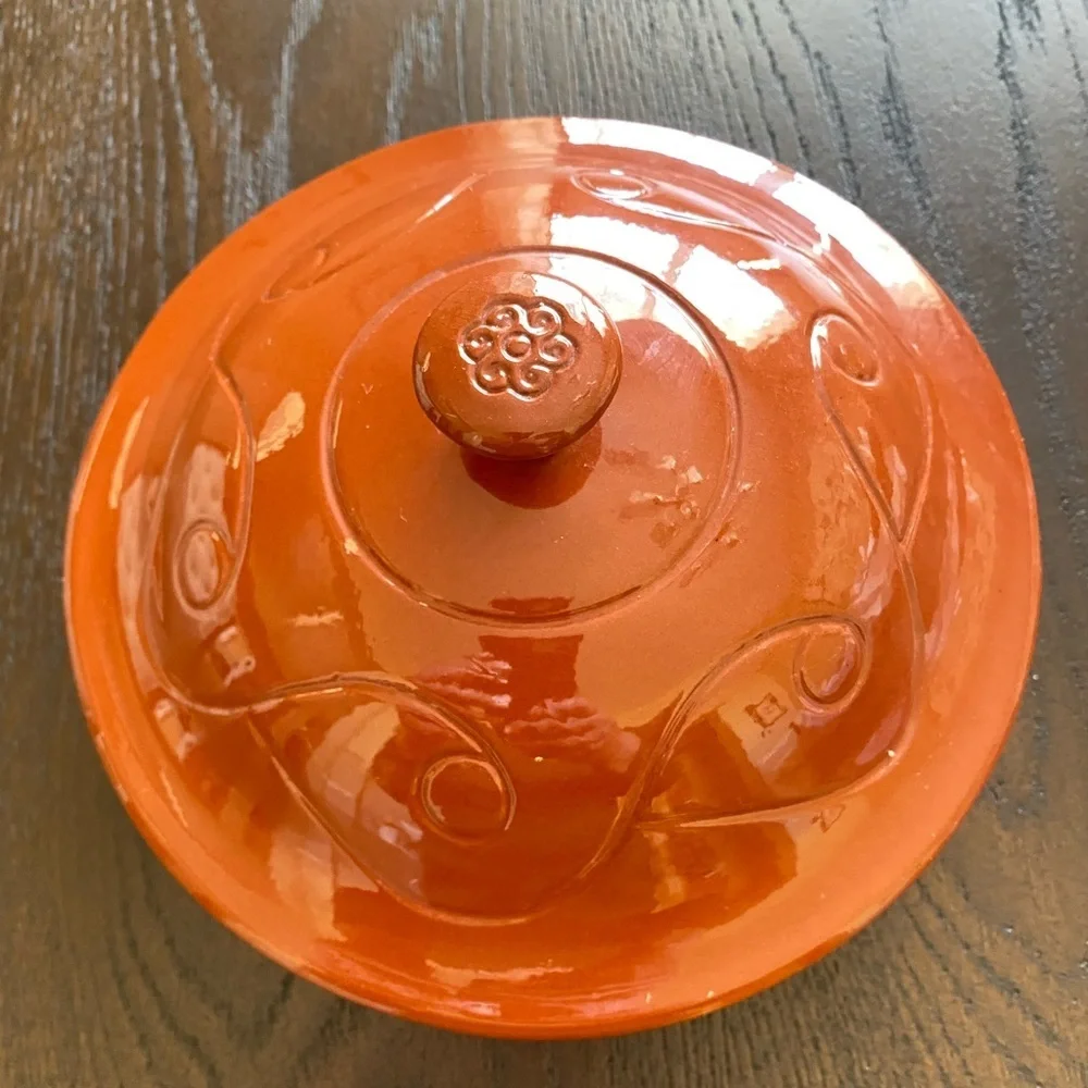 Wieland Ware Terracotta Orange Ceramic Lid - BRAND NEW